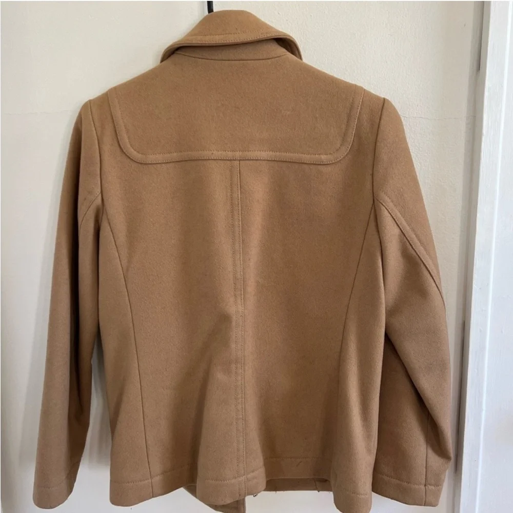 GAP Women's Camel Toggle Pea Coat - Picture 3 of 5